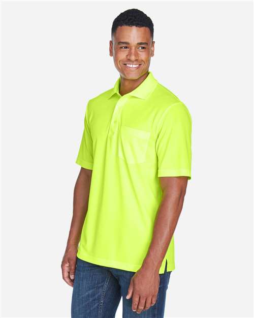 Core365 Men's Origin Performance Piqué Polo with Pocket - 88181P Safety Yellow