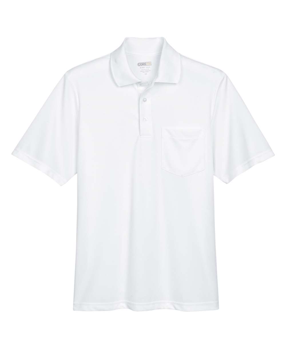 Core365 Men's Origin Performance Piqué Polo with Pocket - 88181P White