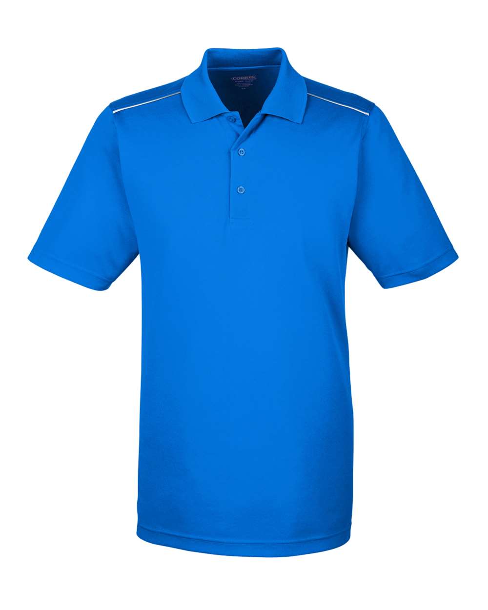 Core365 Men's Radiant Performance Piqué Polo with Reflective Piping - 88181R True Royal