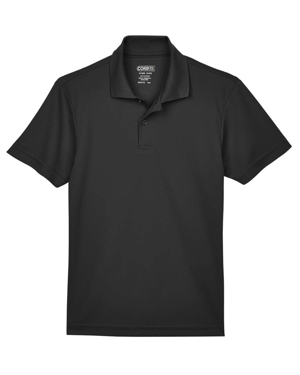 Core365 Youth Origin Performance Piqué Polo - 88181Y Black