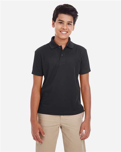 Core365 Youth Origin Performance Piqué Polo - 88181Y Black