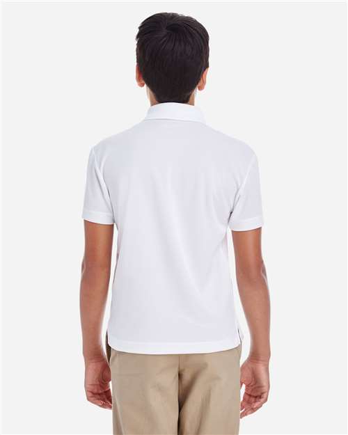 Core365 Youth Origin Performance Piqué Polo - 88181Y White