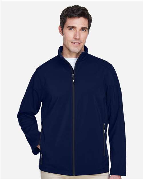 Core365 Men's Cruise Two-Layer Fleece Bonded Soft Shell Jacket - 88184 Classic Navy