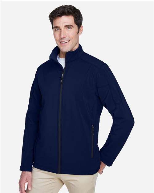 Core365 Men's Cruise Two-Layer Fleece Bonded Soft Shell Jacket - 88184 Classic Navy