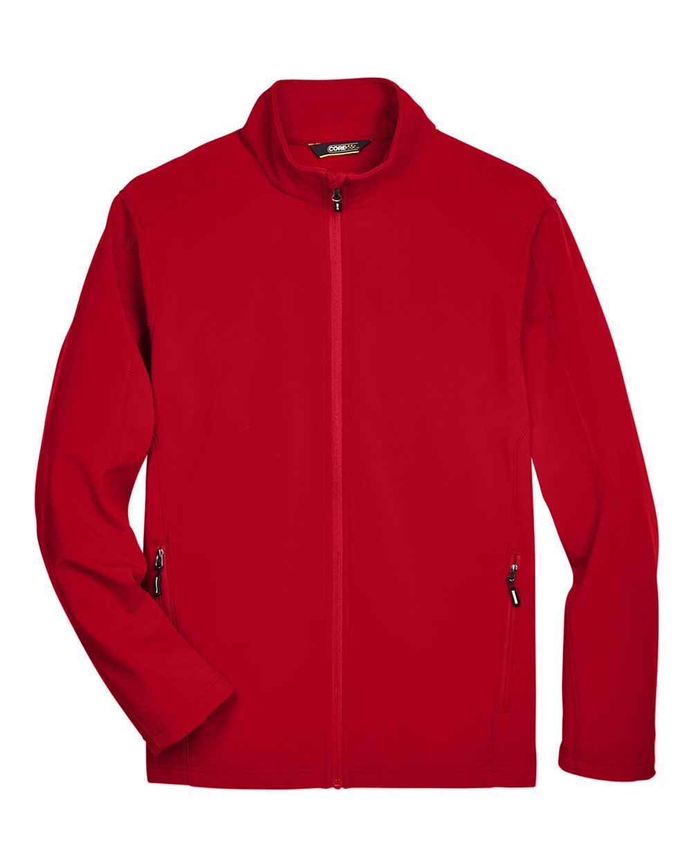 Core365 Men's Cruise Two-Layer Fleece Bonded Soft Shell Jacket - 88184 Classic Red