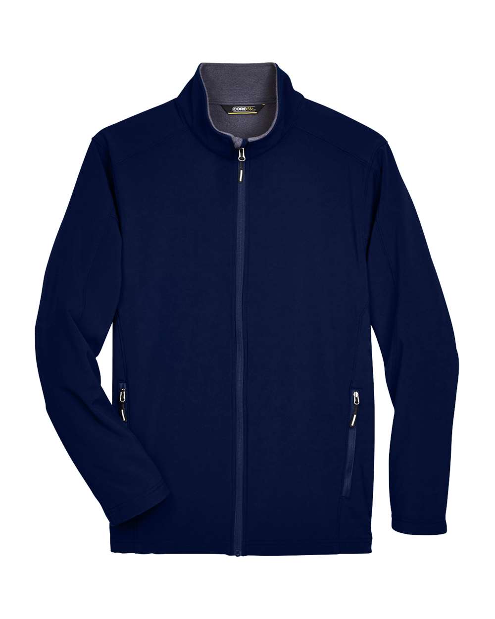 Core365 Men's Tall Cruise Two-Layer Fleece Bonded Soft Shell Jacket - 88184T Classic Navy
