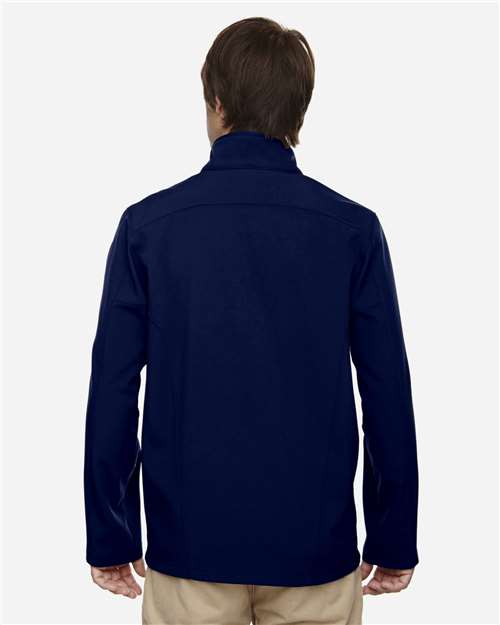 Core365 Men's Tall Cruise Two-Layer Fleece Bonded Soft Shell Jacket - 88184T Classic Navy
