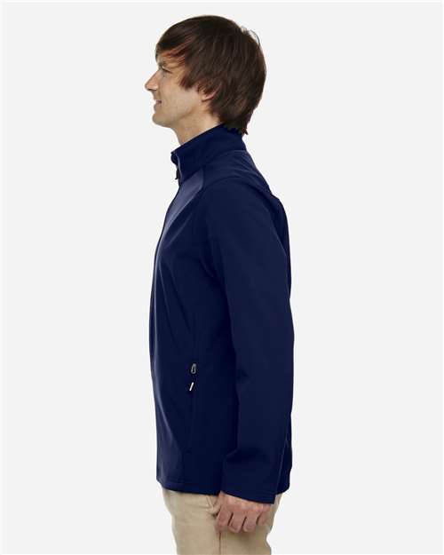 Core365 Men's Tall Cruise Two-Layer Fleece Bonded Soft Shell Jacket - 88184T Classic Navy