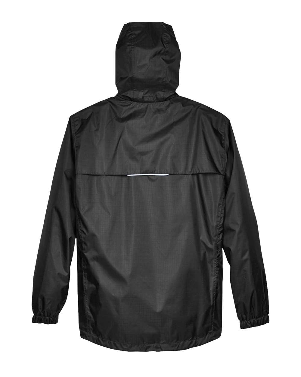 Core365 Men's Climate Seam Sealed Lightweight Variegated Ripstop Jacket - 88185 Black