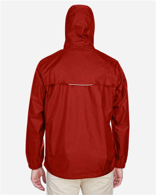 Core365 Men's Climate Seam Sealed Lightweight Variegated Ripstop Jacket - 88185 Classic Red