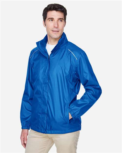 Core365 Men's Climate Seam Sealed Lightweight Variegated Ripstop Jacket - 88185 True Royal