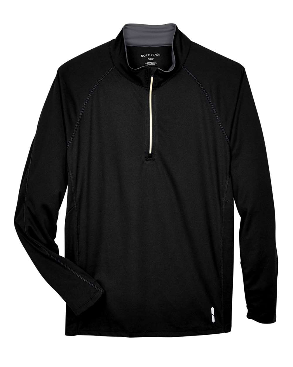 North End Men's Radar Performance Quarter-Zip Pullover - 88187 Black