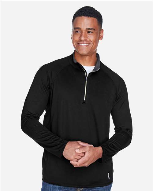 North End Men's Radar Performance Quarter-Zip Pullover - 88187 Black