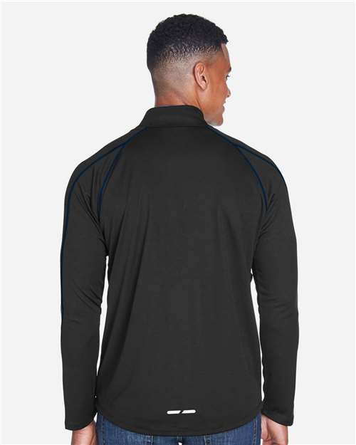 North End Men's Radar Performance Quarter-Zip Pullover - 88187 Black- True Royal