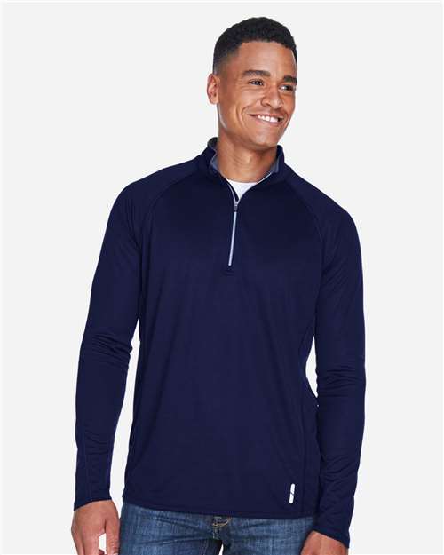 North End Men's Radar Performance Quarter-Zip Pullover - 88187 Classic Navy