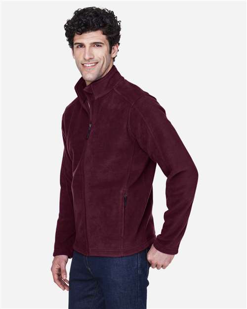 Core365 Men's Journey Fleece Jacket - 88190 Burgundy