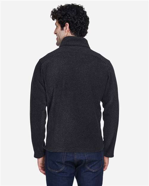 Core365 Men's Journey Fleece Jacket - 88190 Heather Charcoal