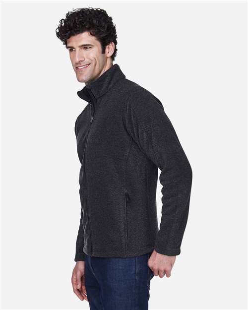 Core365 Men's Journey Fleece Jacket - 88190 Heather Charcoal