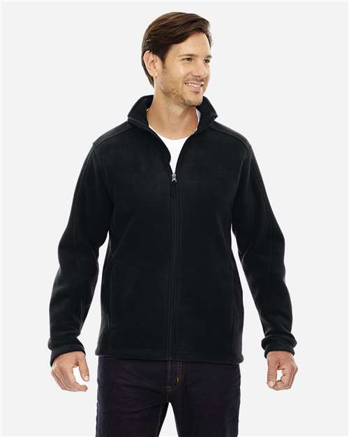 Core365 Men's Tall Journey Fleece Jacket - 88190T Black