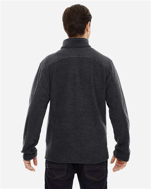 Core365 Men's Tall Journey Fleece Jacket - 88190T Heather Charcoal