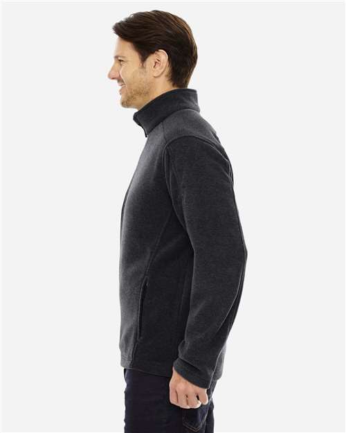 Core365 Men's Tall Journey Fleece Jacket - 88190T Heather Charcoal