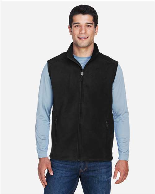 Core365 Men's Journey Fleece Vest - 88191 Black