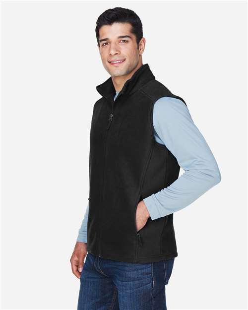 Core365 Men's Journey Fleece Vest - 88191 Black