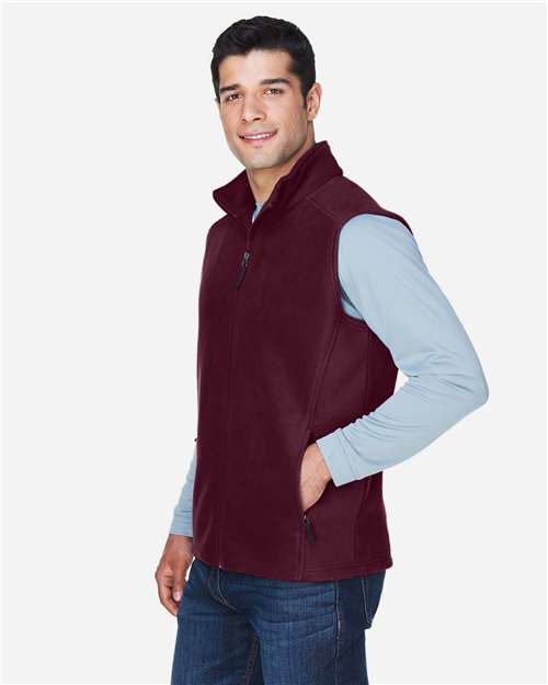 Core365 Men's Journey Fleece Vest - 88191 Burgundy