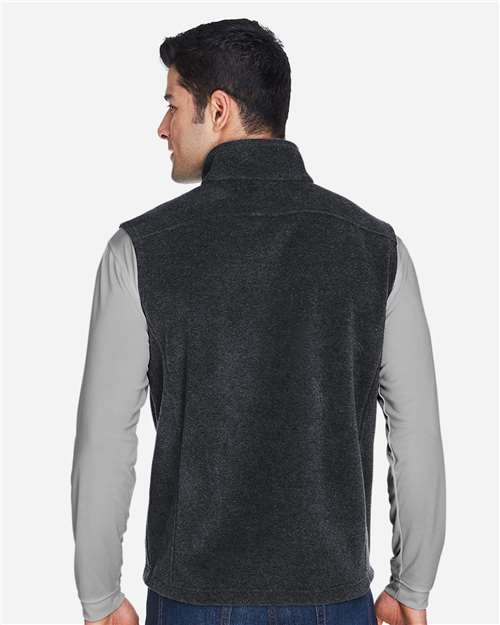 Core365 Men's Journey Fleece Vest - 88191 Heather Charcoal
