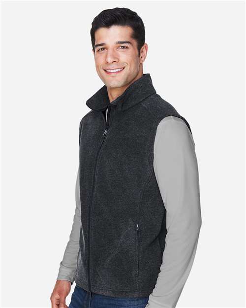 Core365 Men's Journey Fleece Vest - 88191 Heather Charcoal