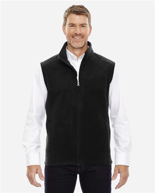 Core365 Men's Tall Journey Fleece Vest - 88191T Black