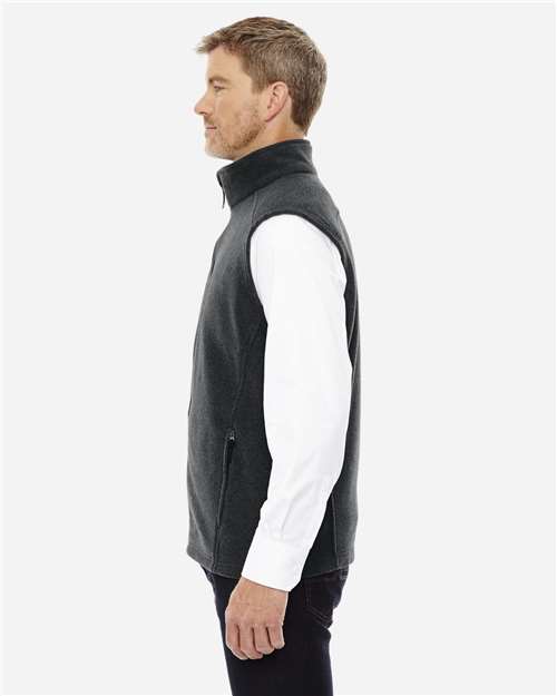 Core365 Men's Tall Journey Fleece Vest - 88191T Heather Charcoal