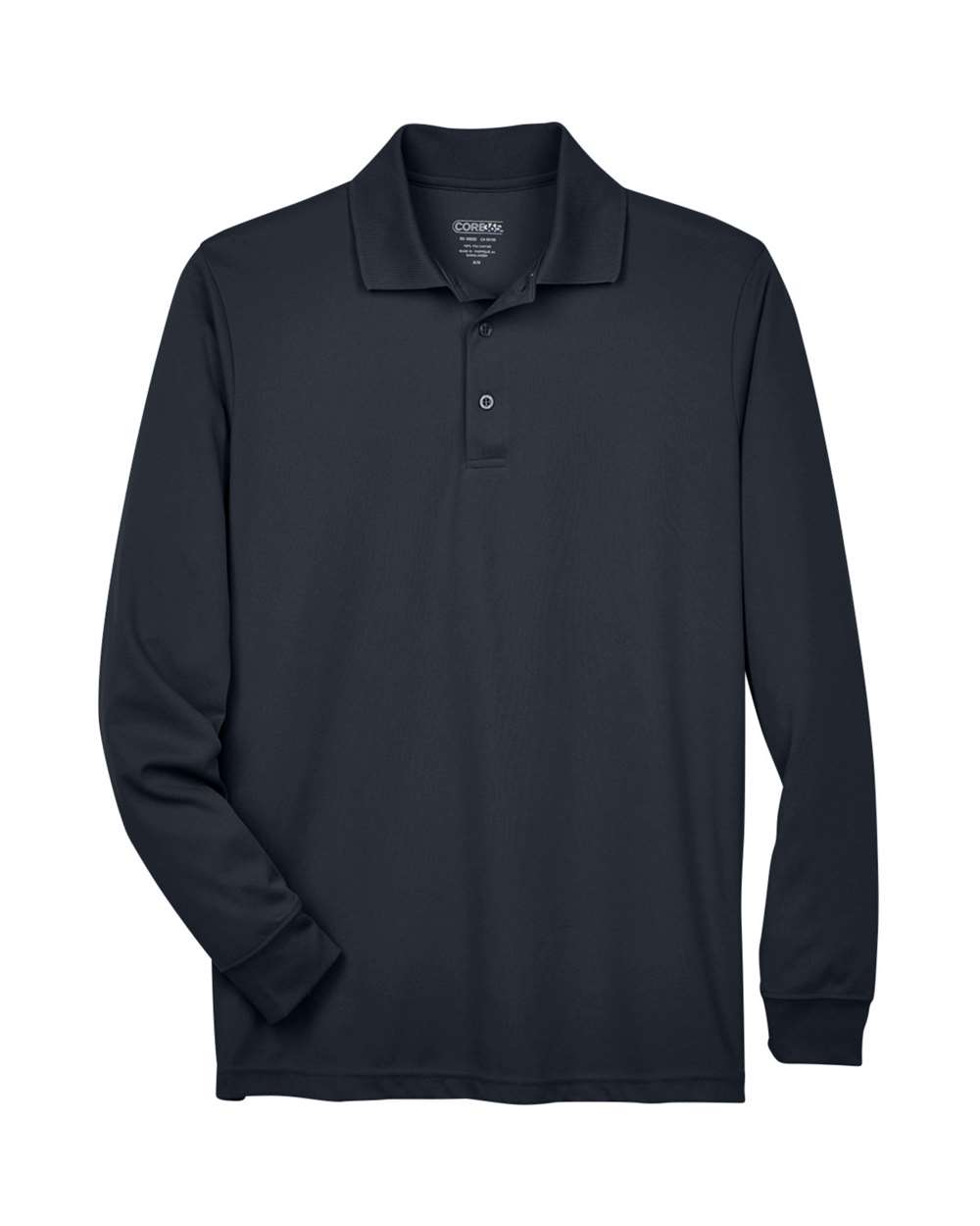 Core365 Men's Pinnacle Performance Long Sleeve Piqué Polo - 88192 Carbon