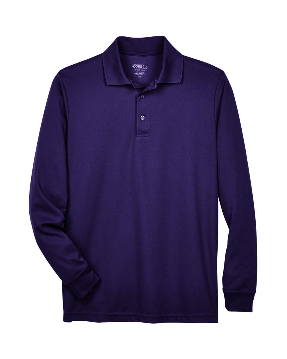 Core365 Men's Pinnacle Performance Long Sleeve Piqué Polo - 88192 Campus Purple