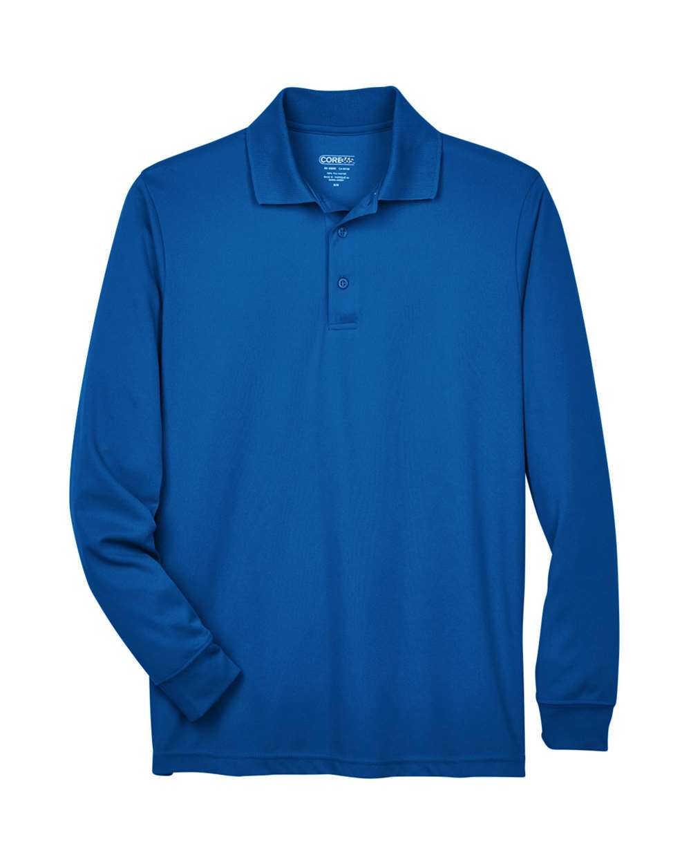 Core365 Men's Pinnacle Performance Long Sleeve Piqué Polo - 88192 True Royal