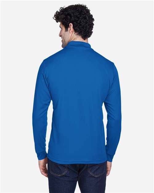 Core365 Men's Pinnacle Performance Long Sleeve Piqué Polo - 88192 True Royal