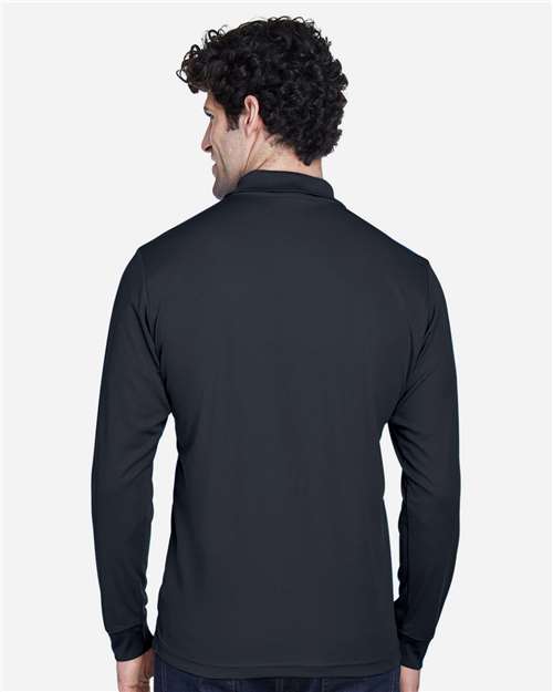 Core365 Men's Tall Pinnacle Performance Long Sleeve Piqué Polo - 88192T Carbon