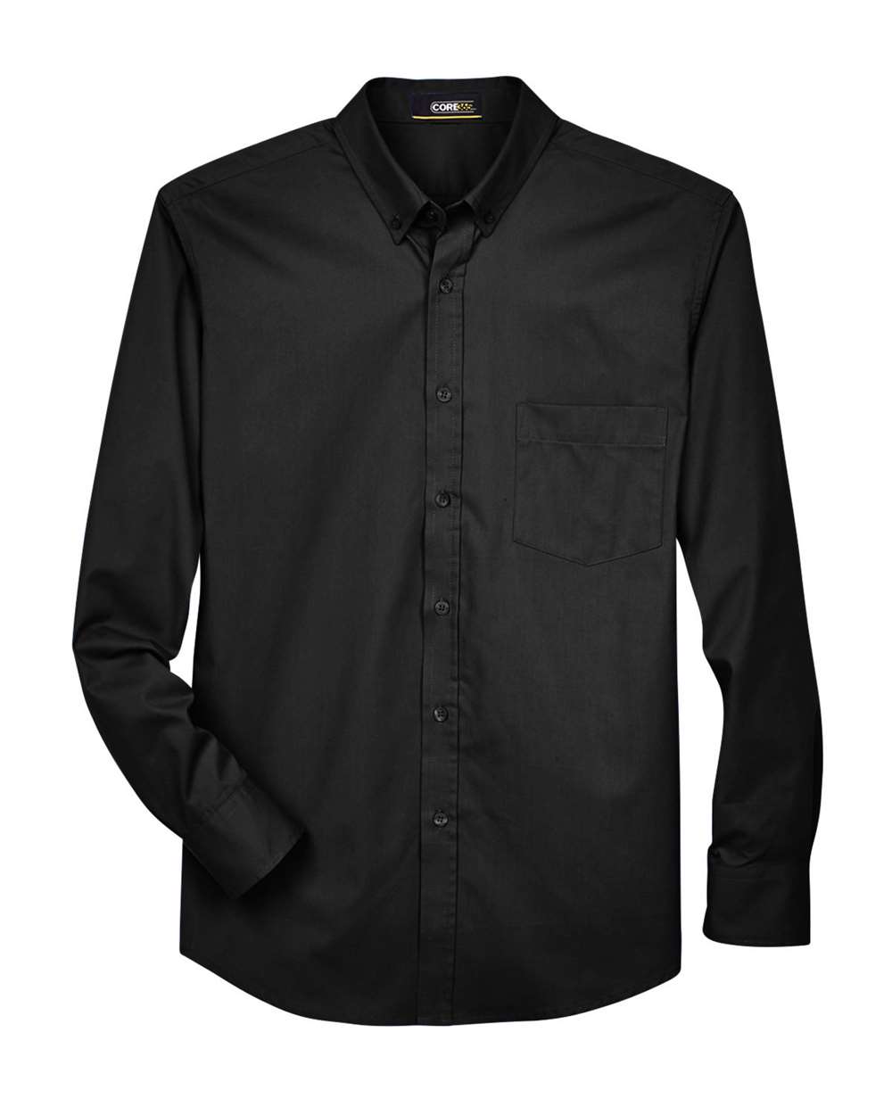 Core365 Men's Operate Twill Dress Shirt - 88193 Black
