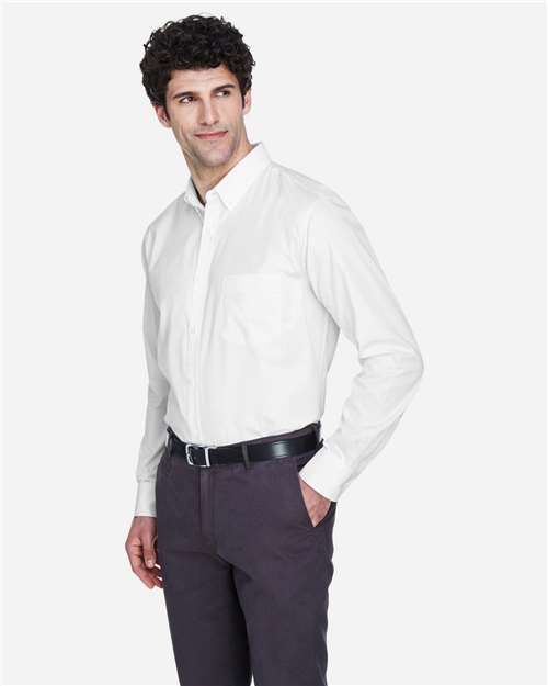Core365 Men's Operate Twill Dress Shirt - 88193 White