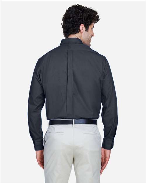 Core365 Men's Operate Twill Dress Shirt - 88193 Carbon