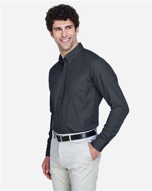 Core365 Men's Operate Twill Dress Shirt - 88193 Carbon