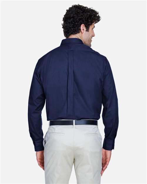 Core365 Men's Operate Twill Dress Shirt - 88193 Classic Navy