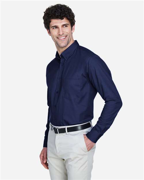 Core365 Men's Operate Twill Dress Shirt - 88193 Classic Navy