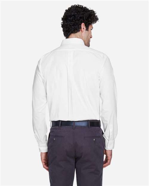 Core365 Men's Operate Twill Dress Shirt - 88193 White