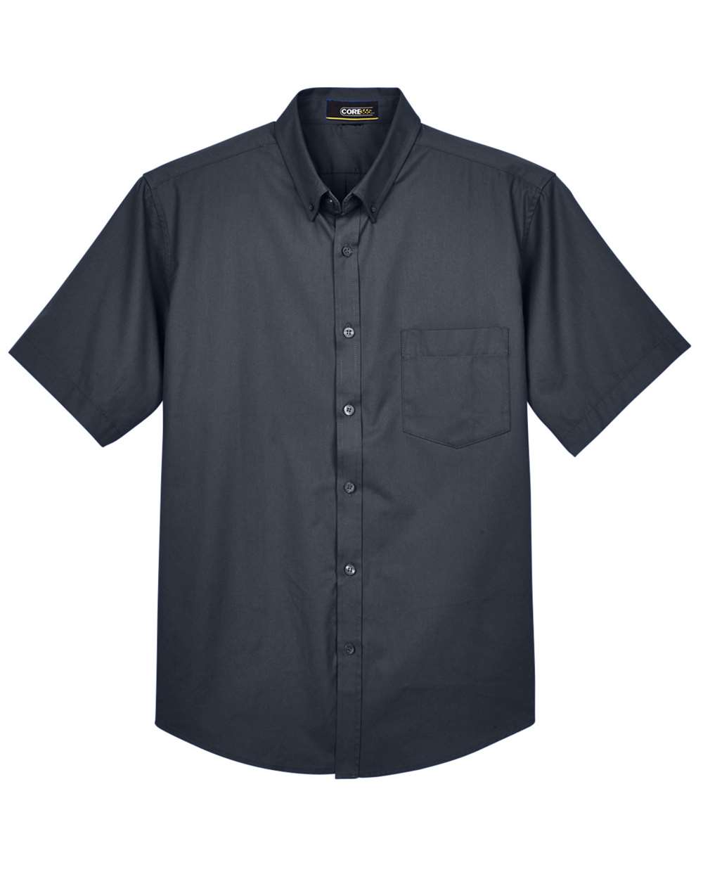 Core365 Men's Optimum Short Sleeve Twill Dress Shirt - 88194 Carbon