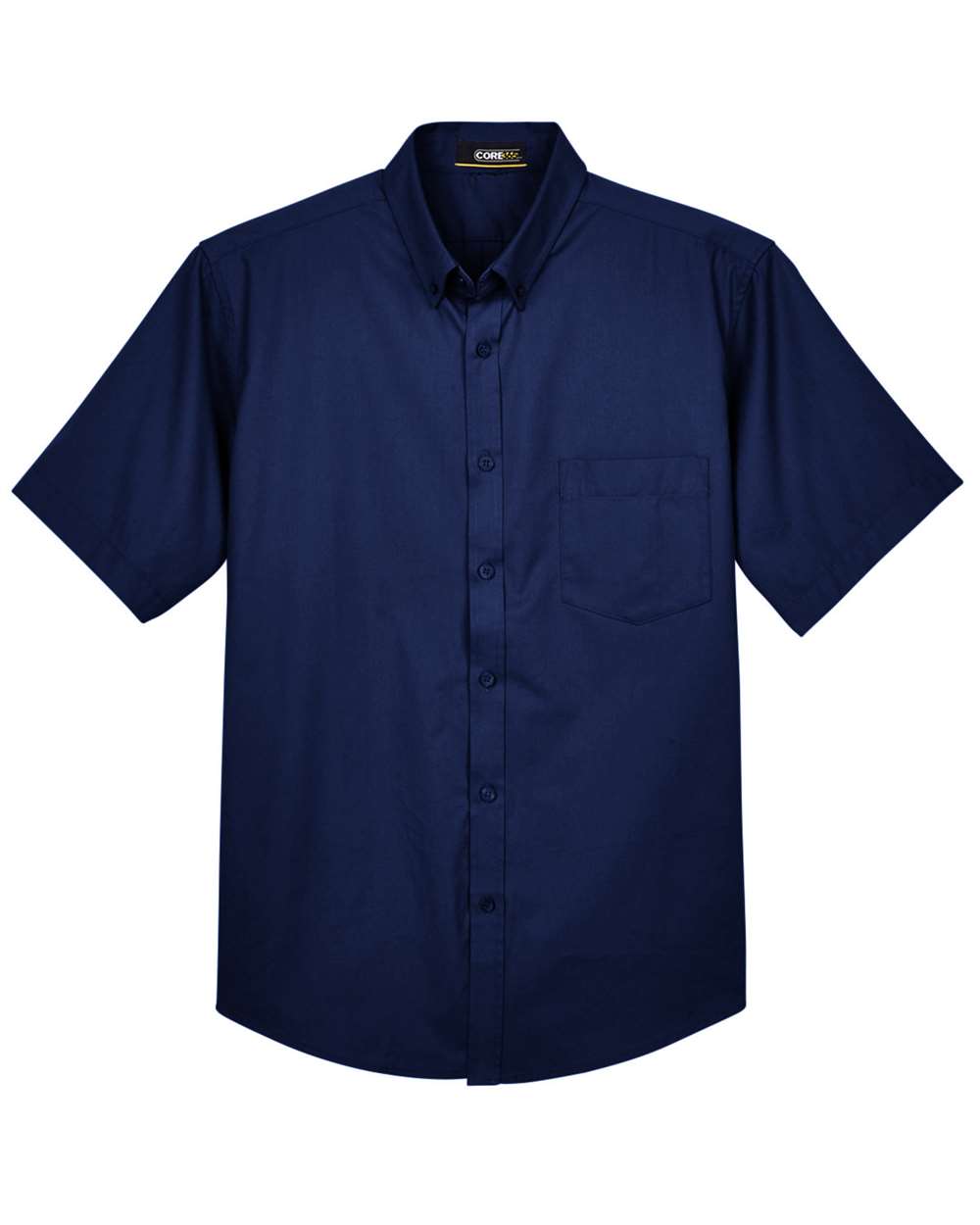 Core365 Men's Optimum Short Sleeve Twill Dress Shirt - 88194 Classic Navy