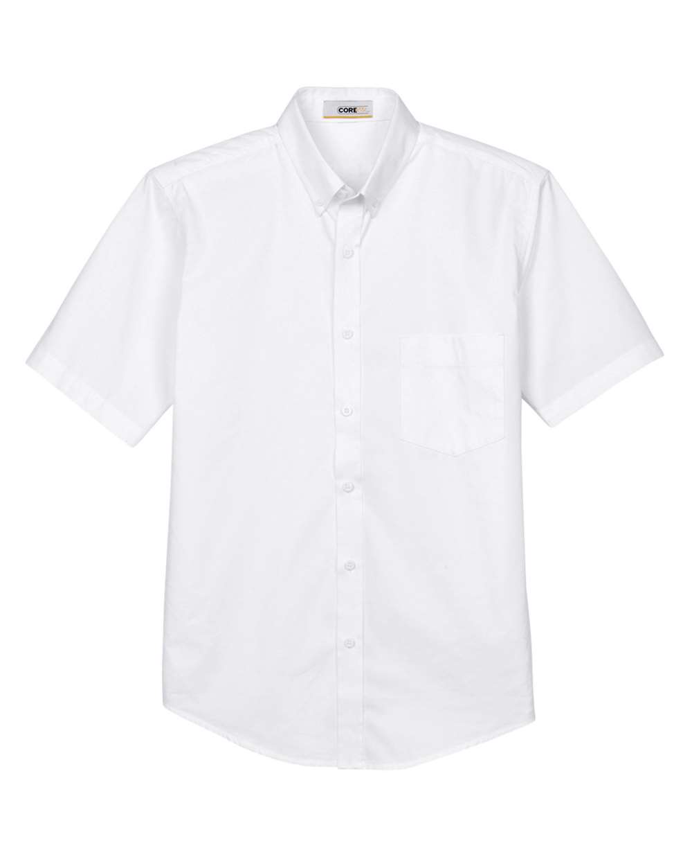 Core365 Men's Optimum Short Sleeve Twill Dress Shirt - 88194 White