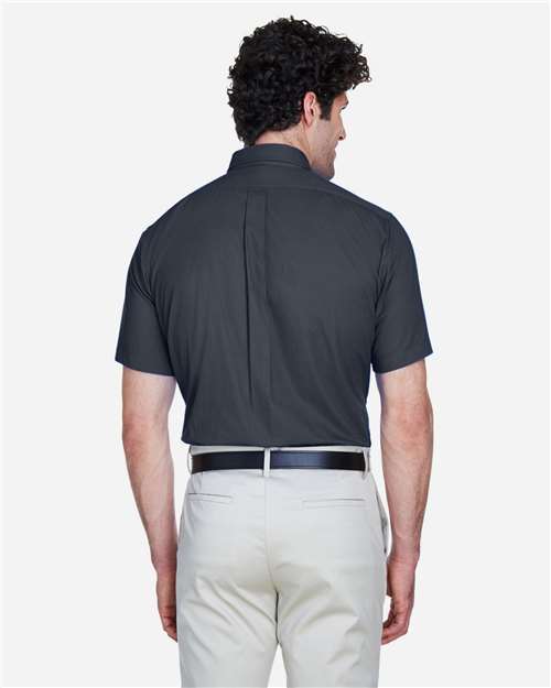 Core365 Men's Optimum Short Sleeve Twill Dress Shirt - 88194 Carbon
