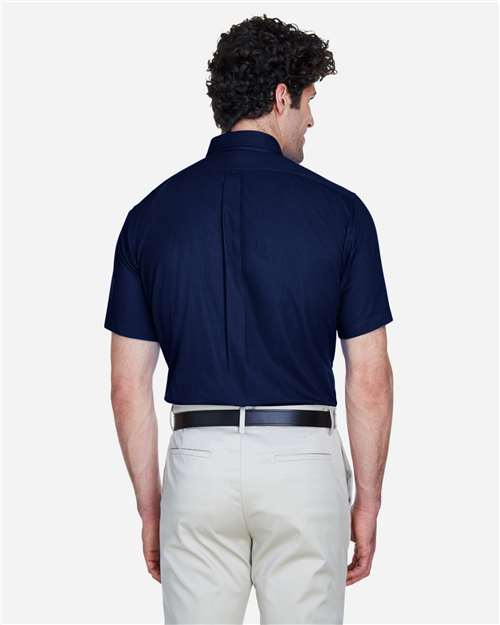 Core365 Men's Optimum Short Sleeve Twill Dress Shirt - 88194 Classic Navy