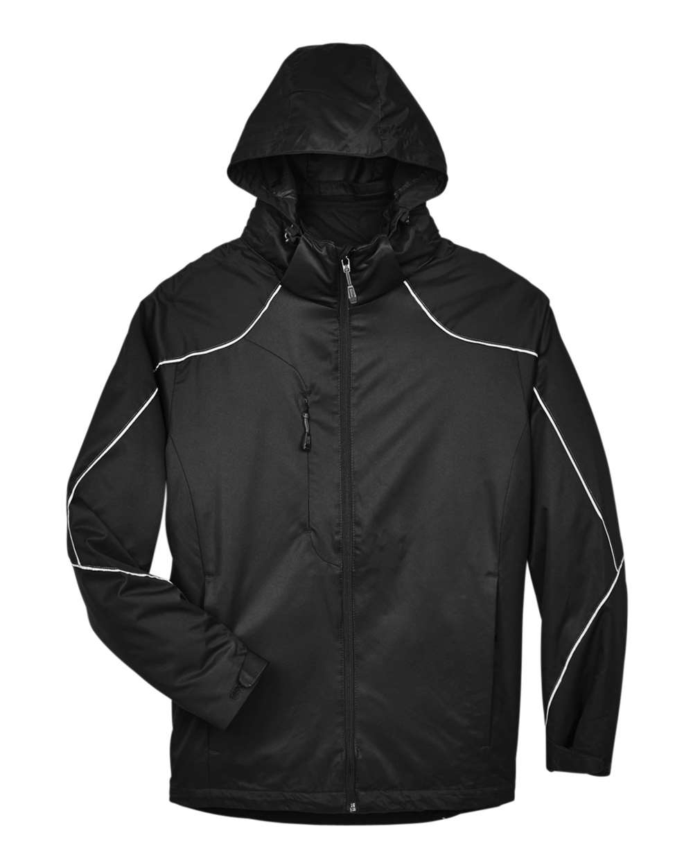 North End Men's Angle 3-In-1 Jacket with Bonded Fleece Liner - 88196 Black